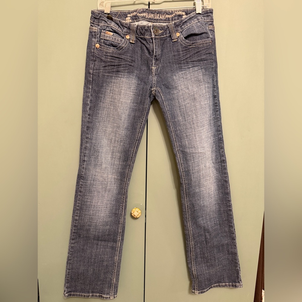 Vintage Y2k Bianco jeans low waisted bootcut size 28
